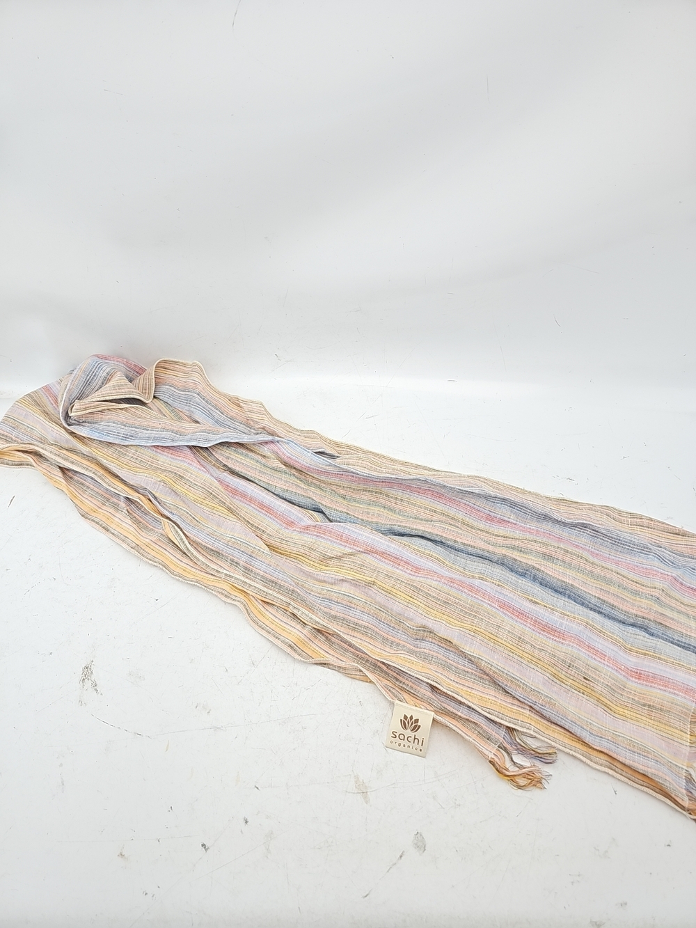 Sachi Organics Lightweight Striped Cotton Scarf